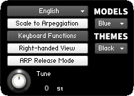 Guitarocracy User Manual: Virtual Guitar Fretboard Right-Handed orientation. User Settings Right and Left Handed Orientation in Guitarocracy