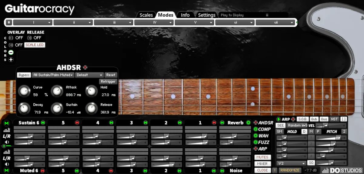 Per Channel Envelope Shaping in Guitarocracy.