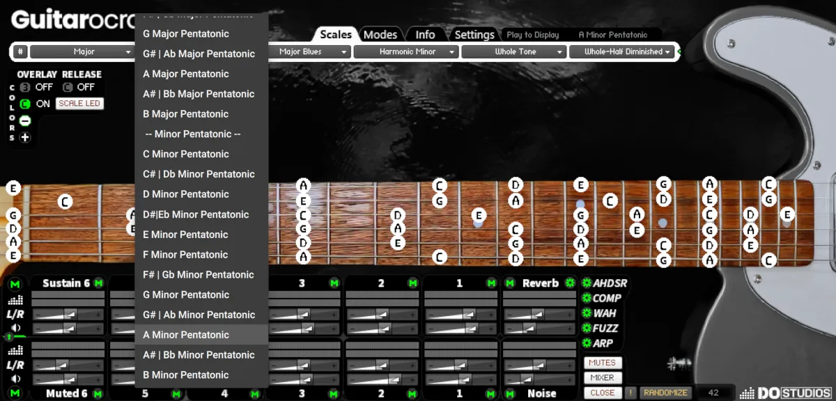 Music Theory Visualized in Real-Time on Guitarocracy.